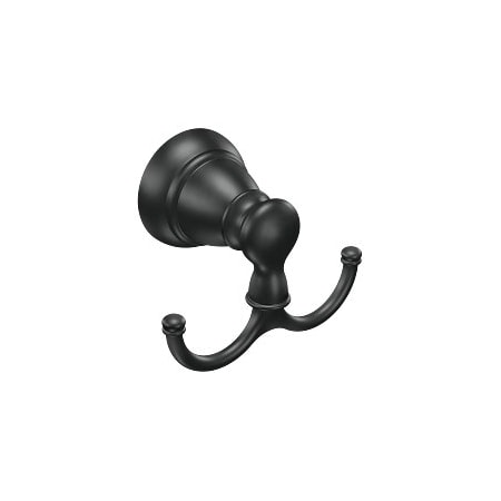 Moen Banbury Double Robe Hook in Matte Black Y2603BL